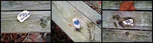 We found these rocks while out on a long run.